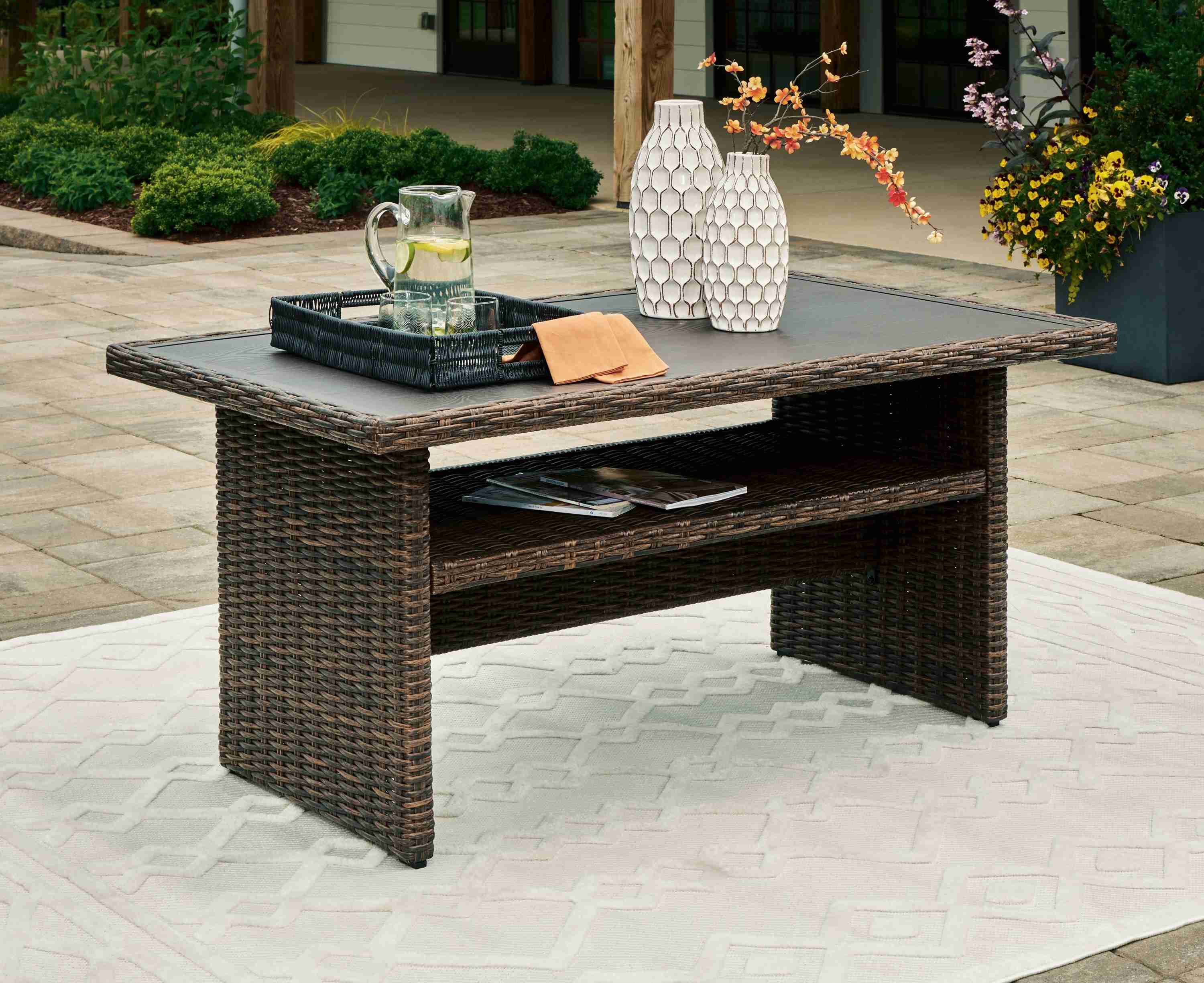 Brook Ranch - Rect Multi-use Table - Brown - Image 3
