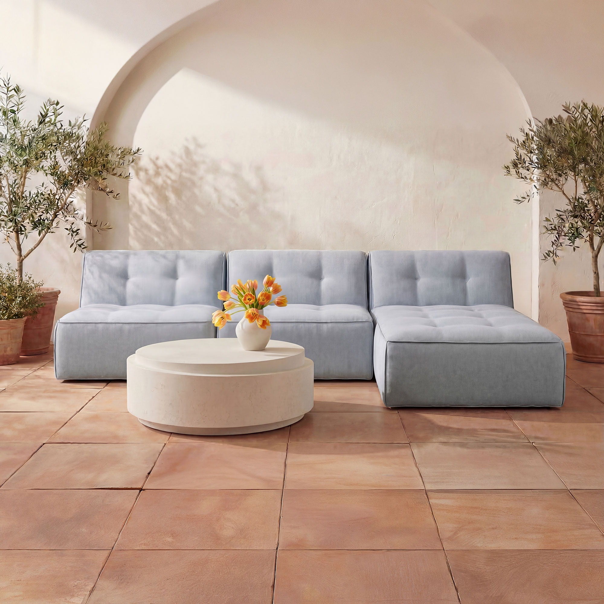 Cosmo - Outdoor Coffee Table - Beige - Image 3