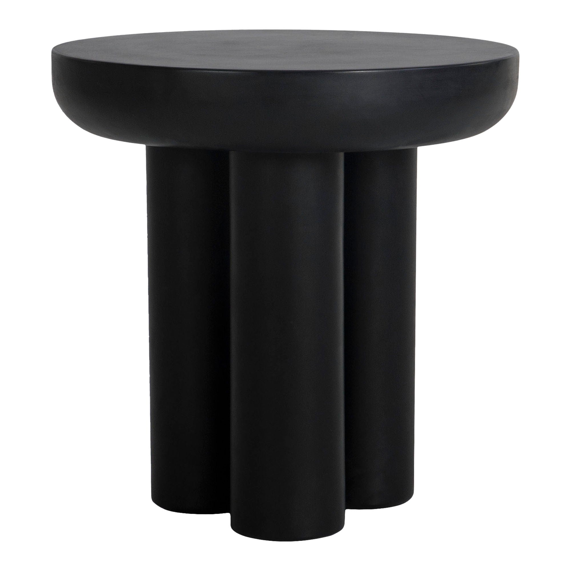 Rocca - Cement Side Table - Black - Image 1