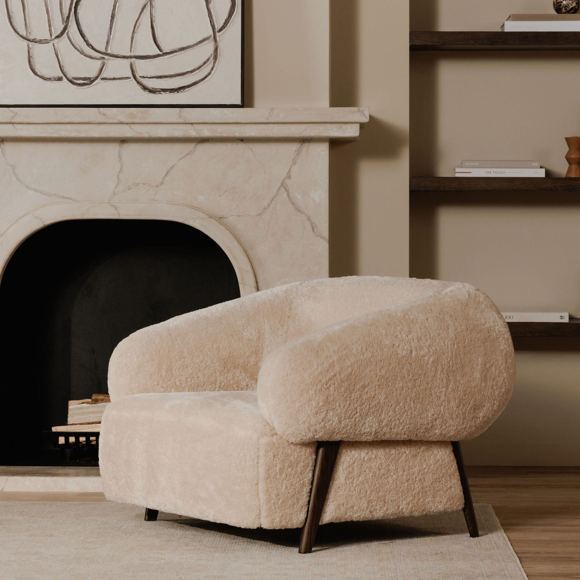 Devlin - Lounge Chair - Cream - Image 3
