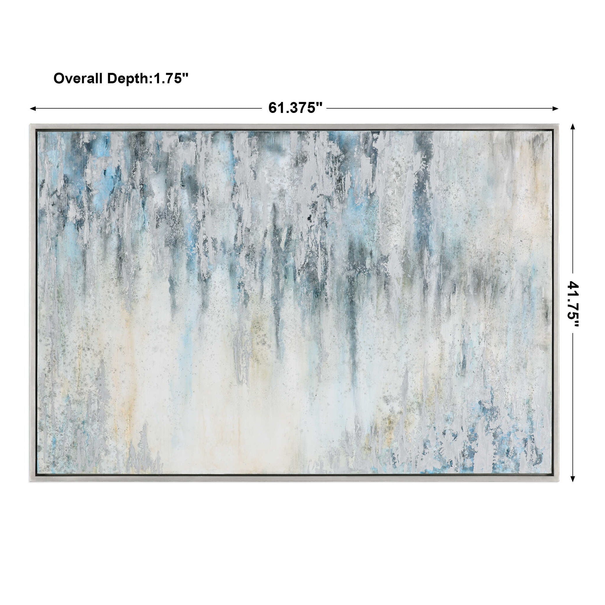 Overcast - Abstract Art - Blue - Image 2