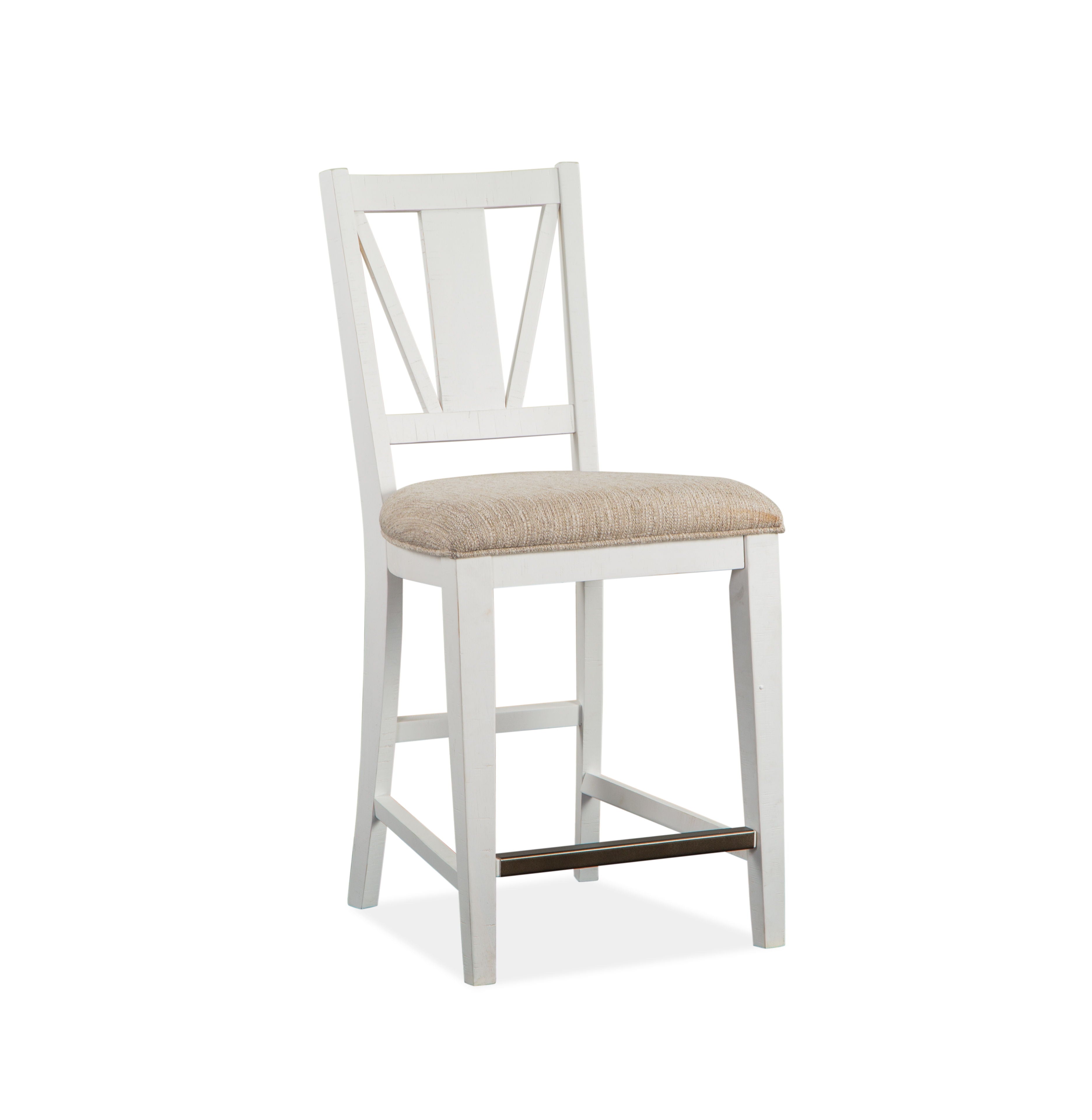 Heron Cove - Counter Chair With Upholstered Seat (Set of 2) - Chalk White - Image 3