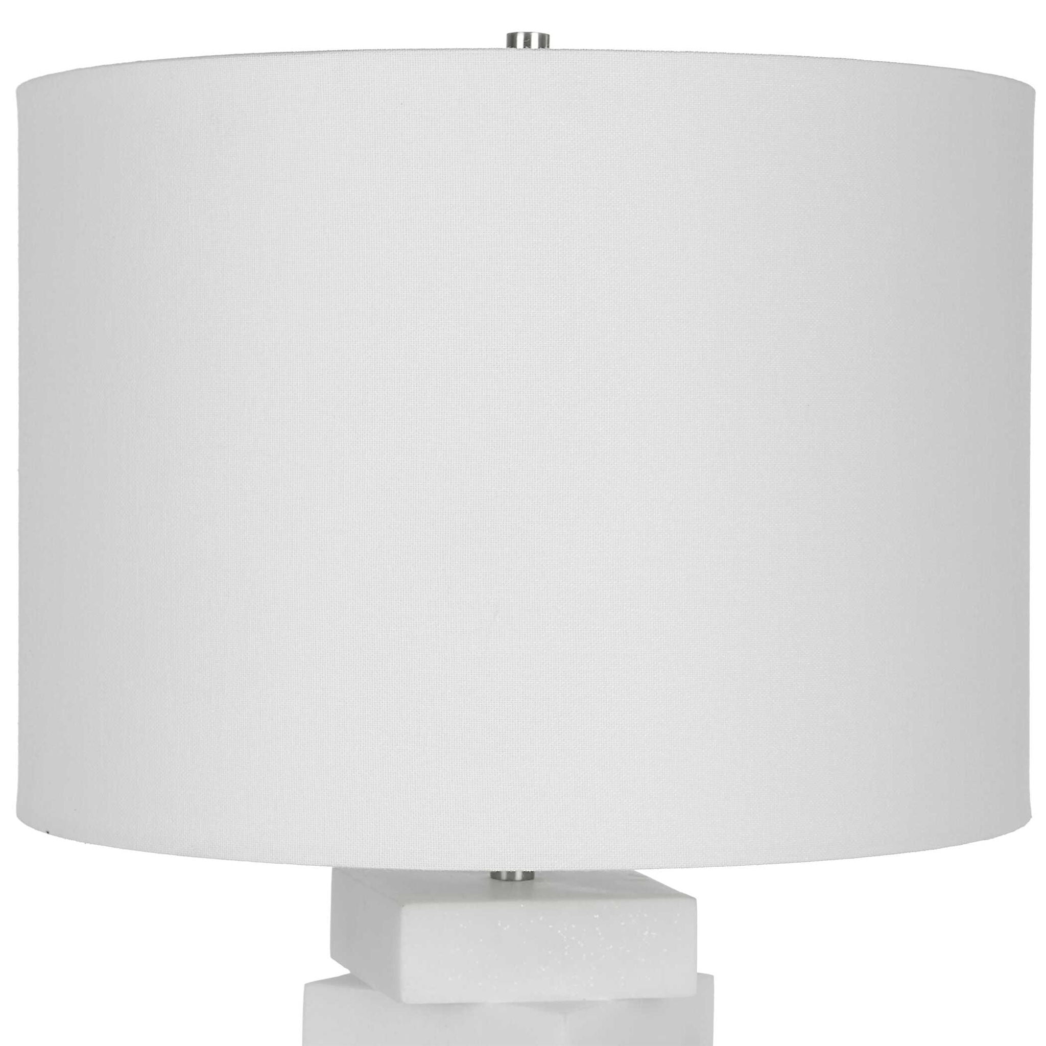 Ascent - White Geometric Table Lamp - Image 2