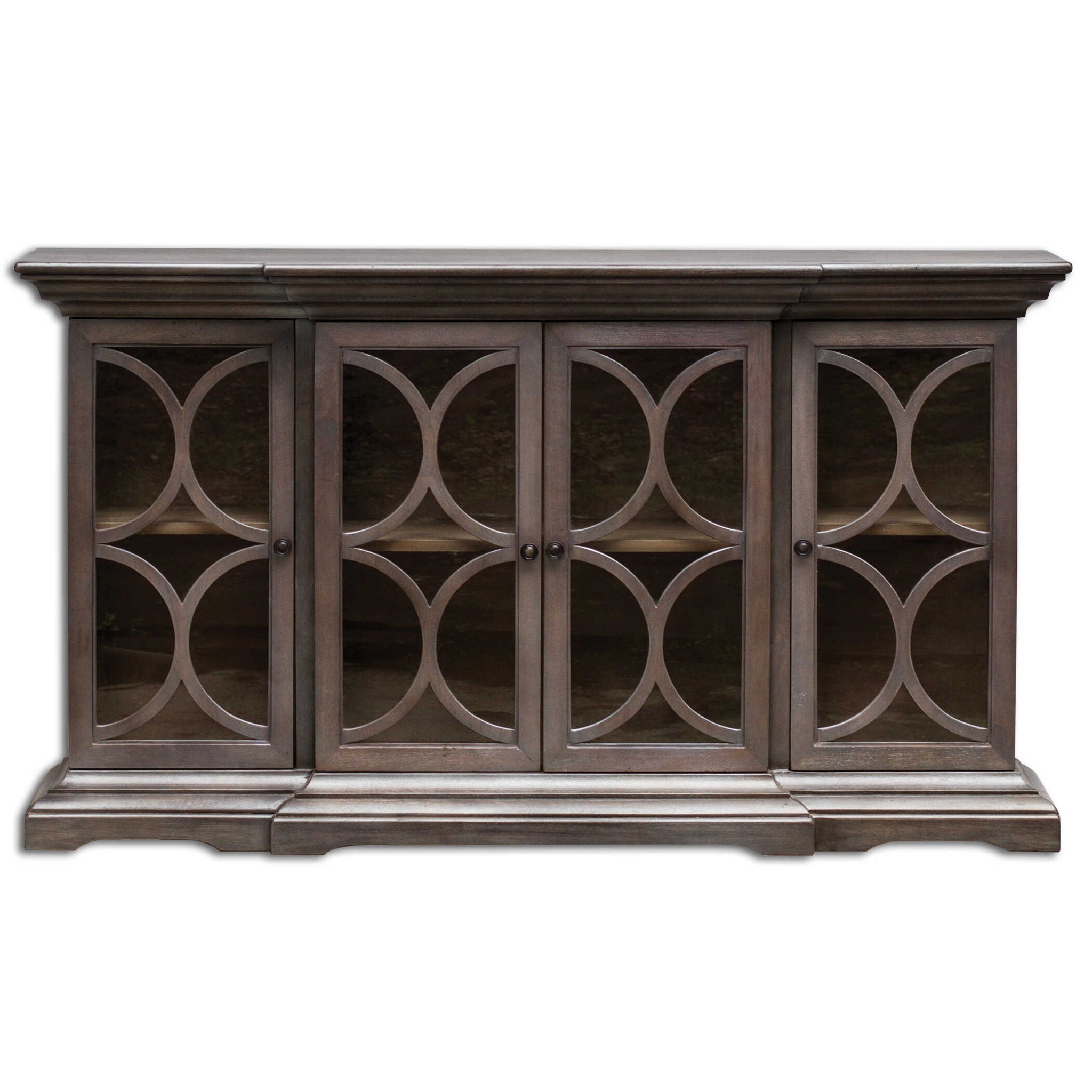 Belino – Wooden 4 Door Chest – Dark Brown