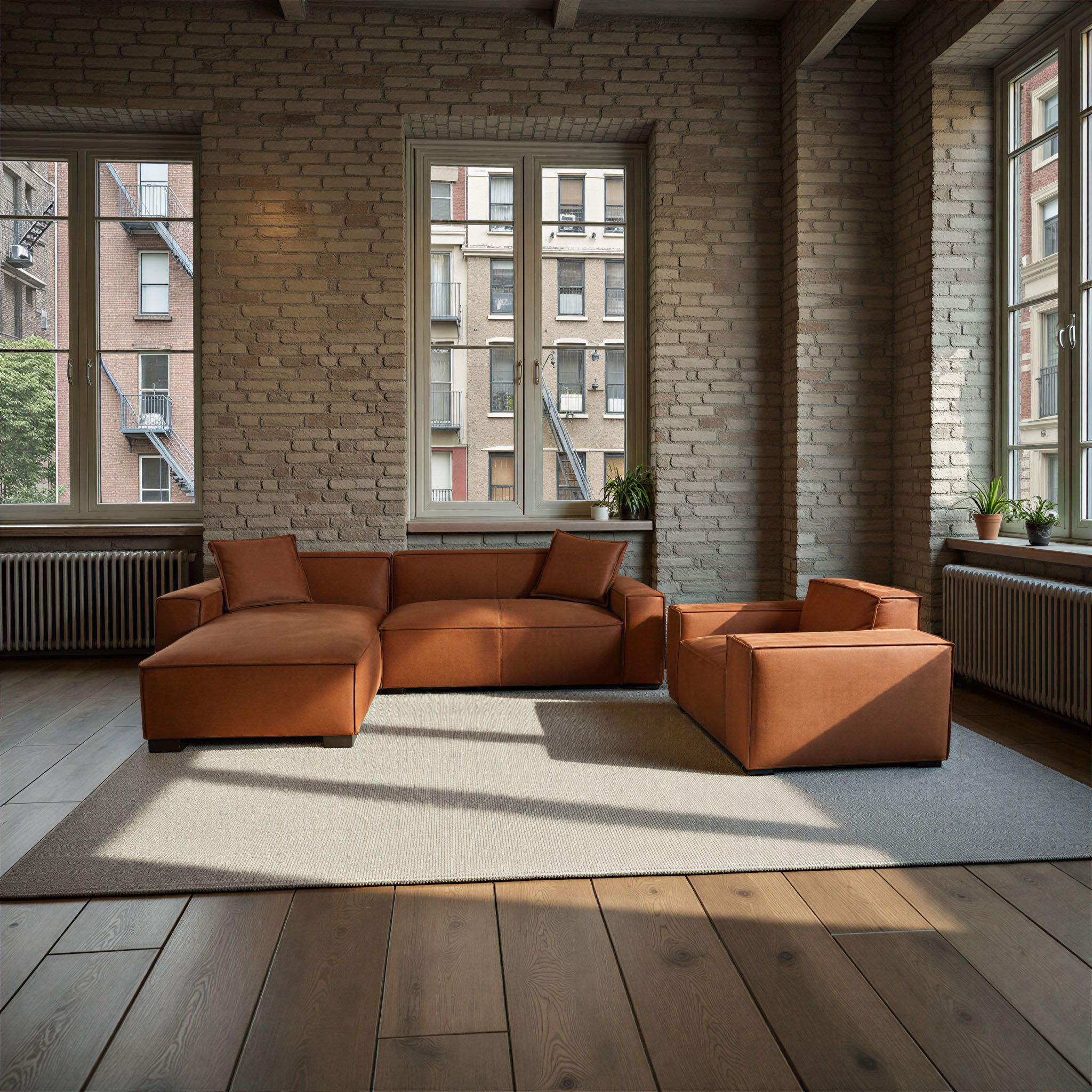 Carter - Double Chair - Rust - Image 3