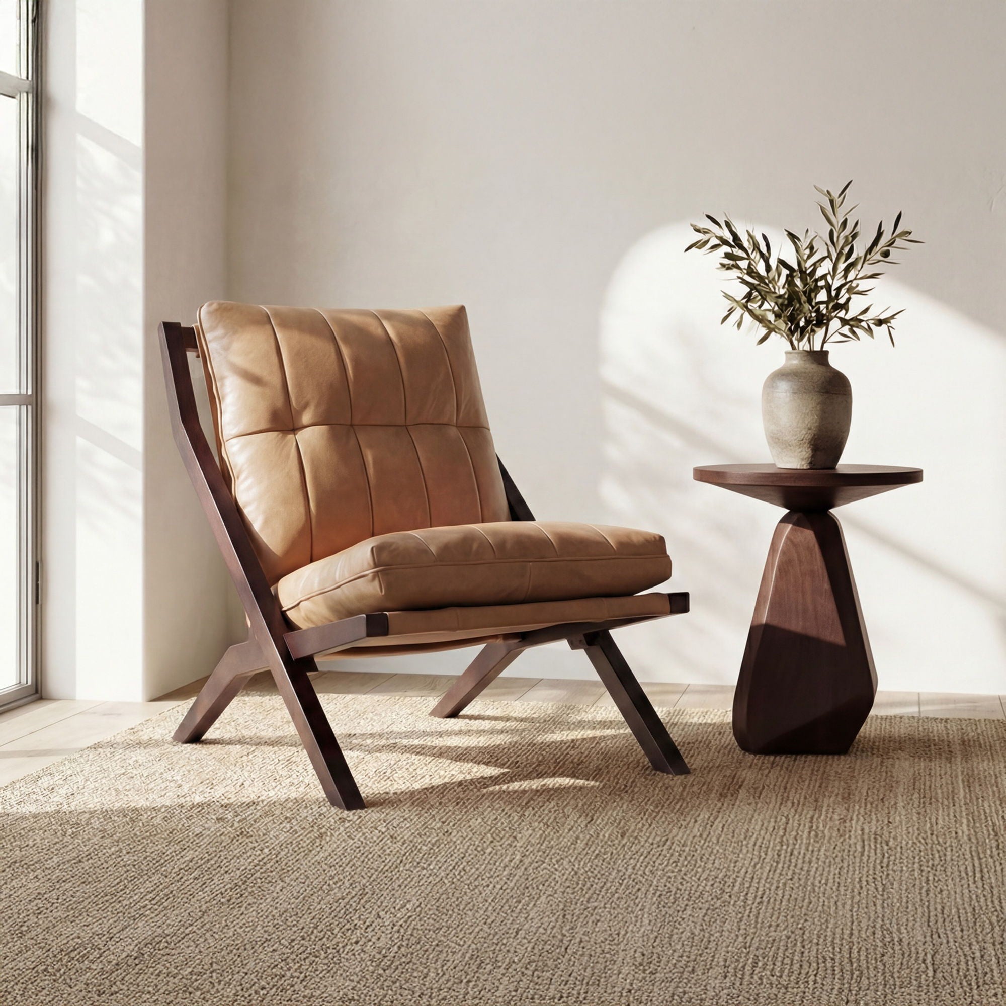 Preston – Accent Chair – Tan / Brown