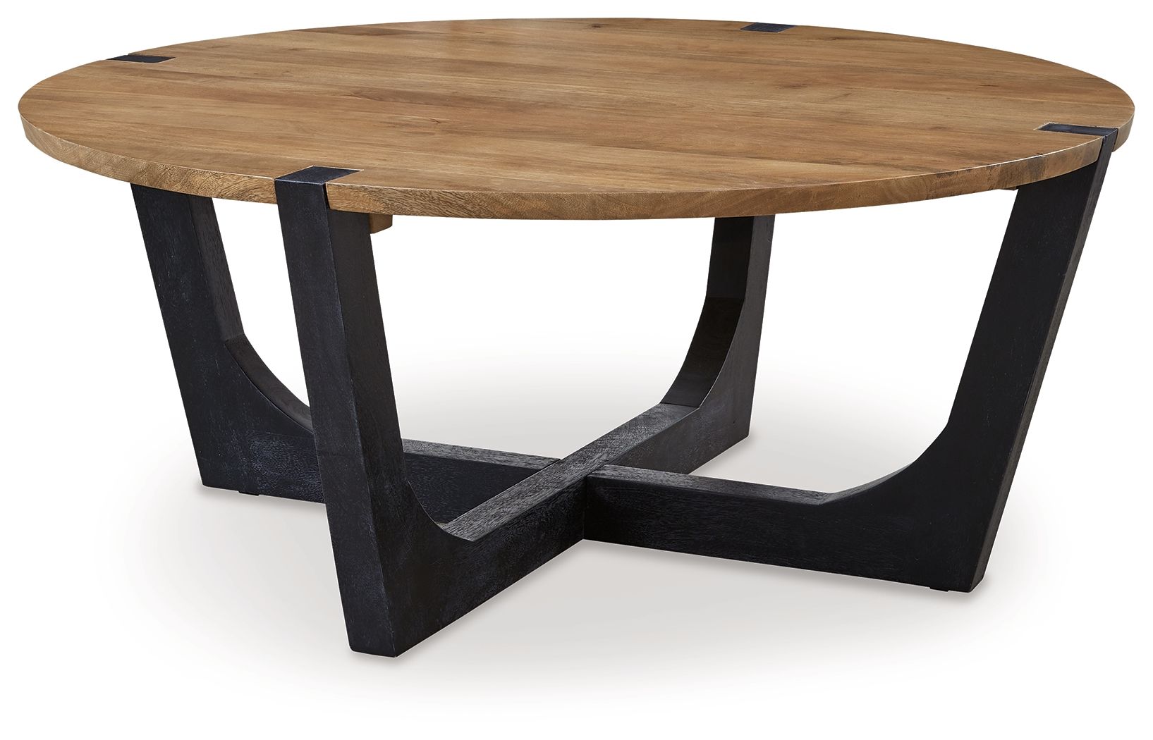 Hanneforth - Round Cocktail Table - Brown - Image 1
