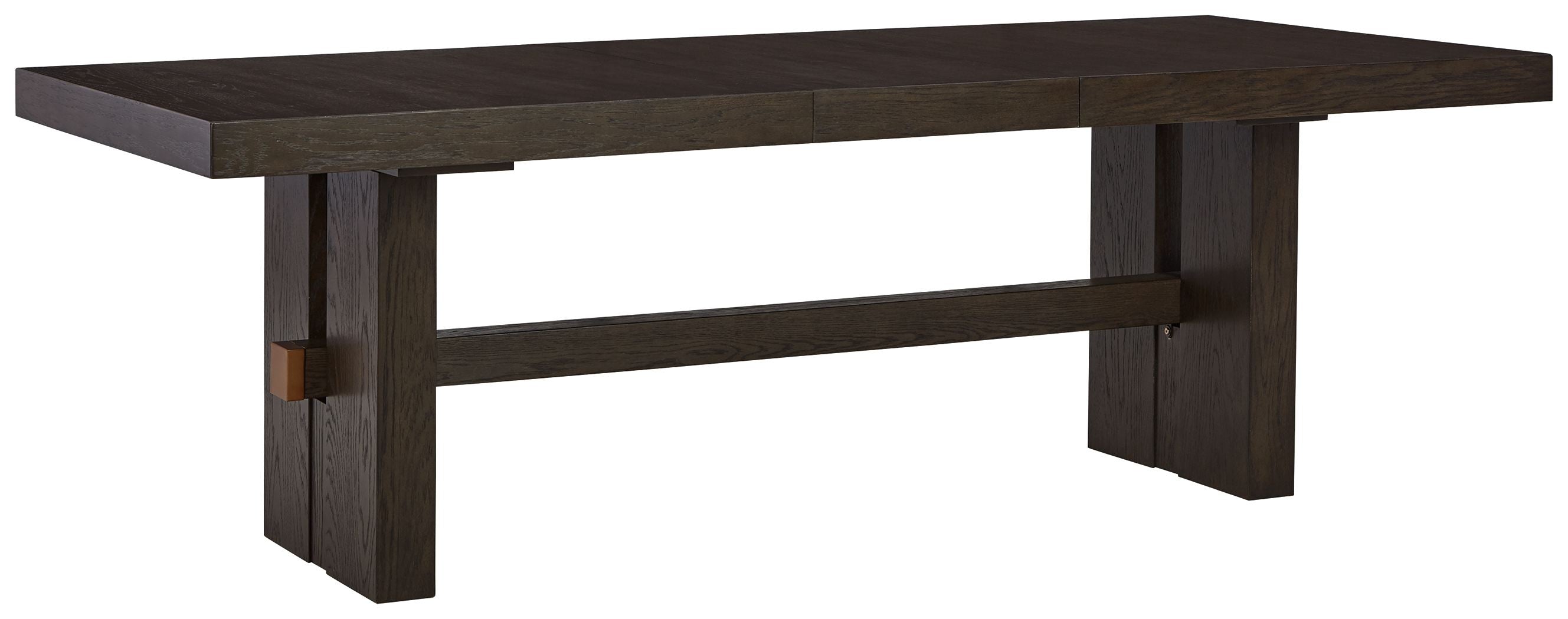 Burkhaus – Rectangular Dining Room Extension Table – Dark Brown