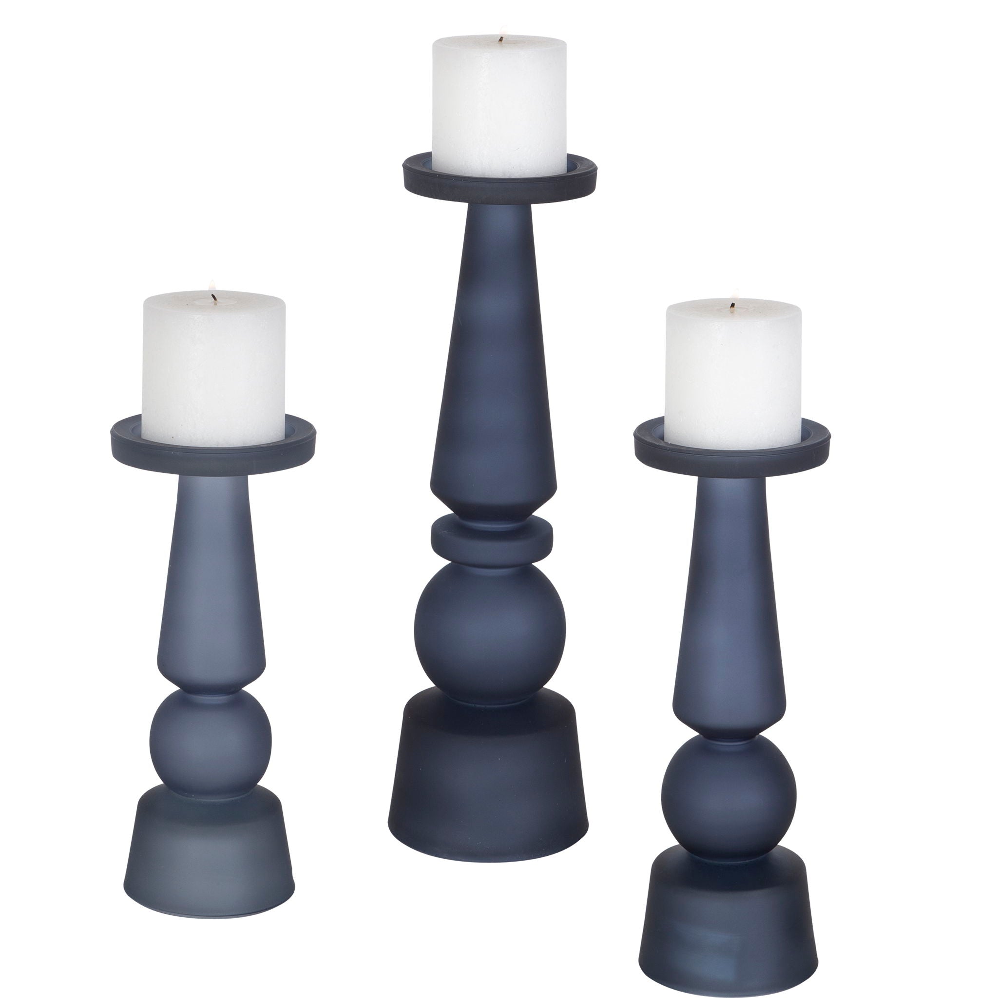 Cassiopeia – Glass Candleholders (Set of 3)