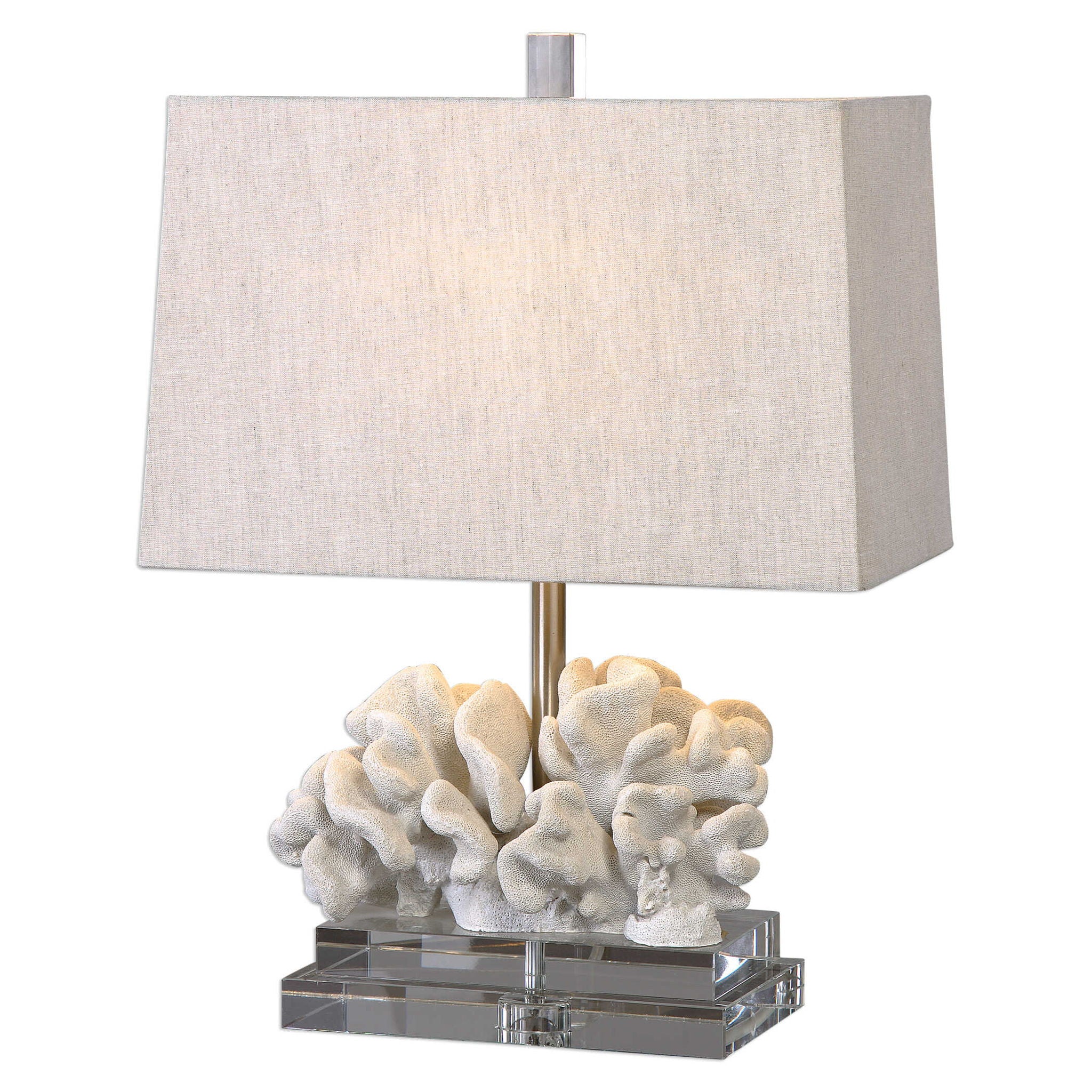 Coral - Sculpture Table Lamp - White - Image 1