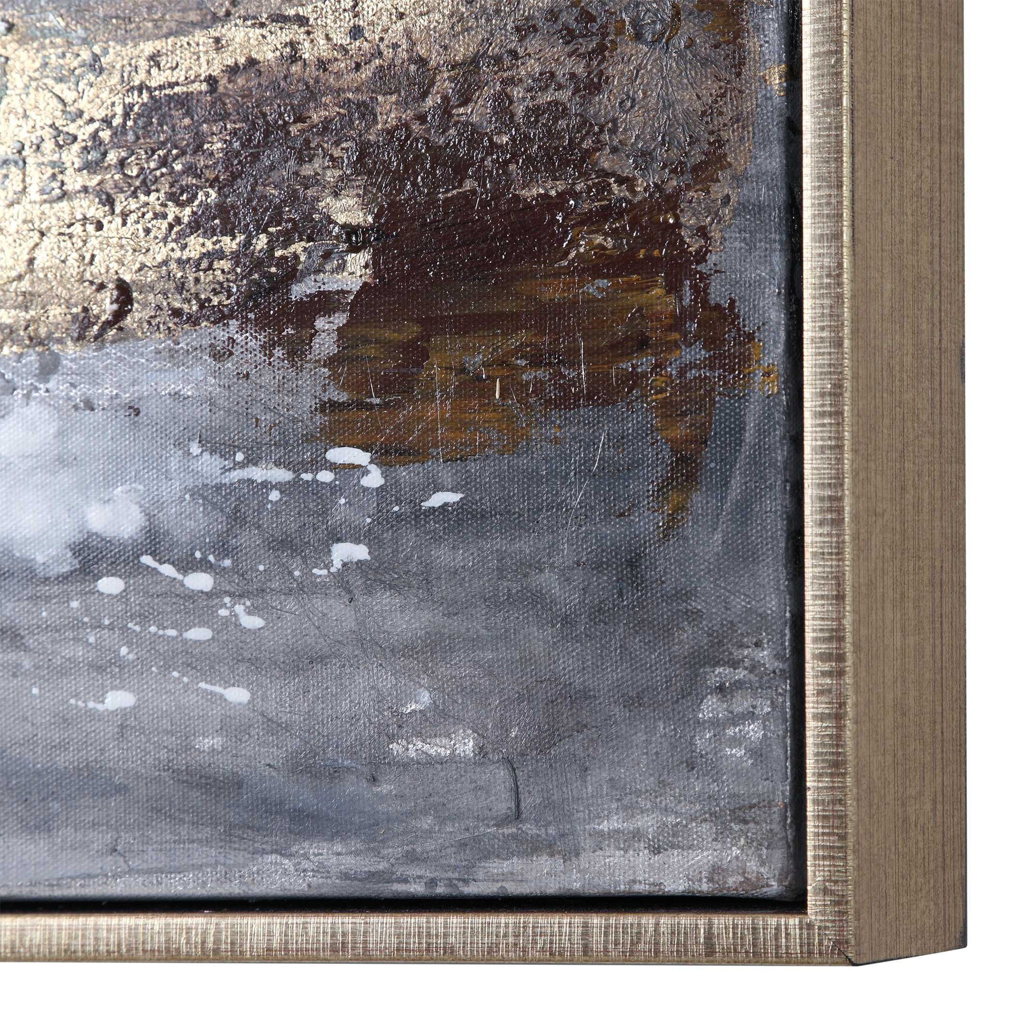 Dawn To Dusk - Hand Painted Art - Blue - Image 3