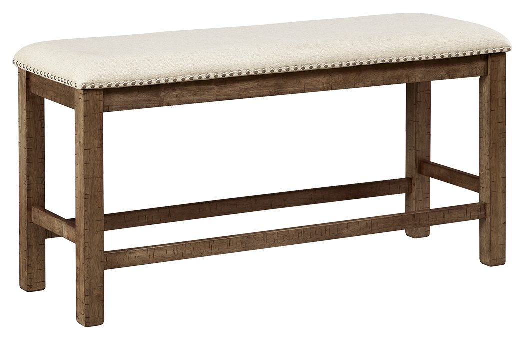 Moriville - Double UPH Bench  - Beige - Image 1