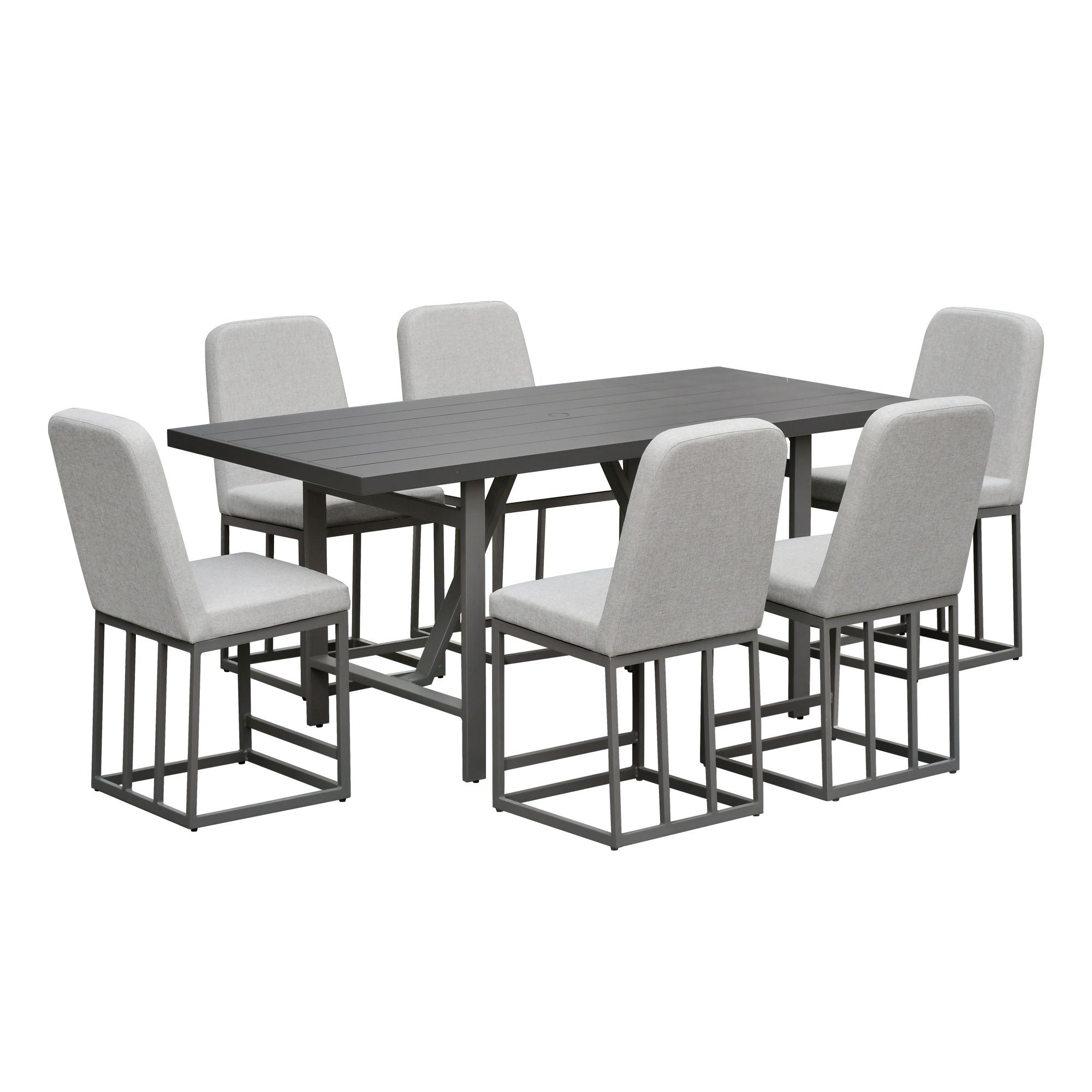 Navarro - Outdoor Dining Counter Table - Mocha - Image 3