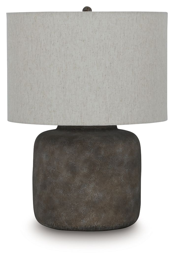 Zandophen – Metal Table Lamp – Antique Gray