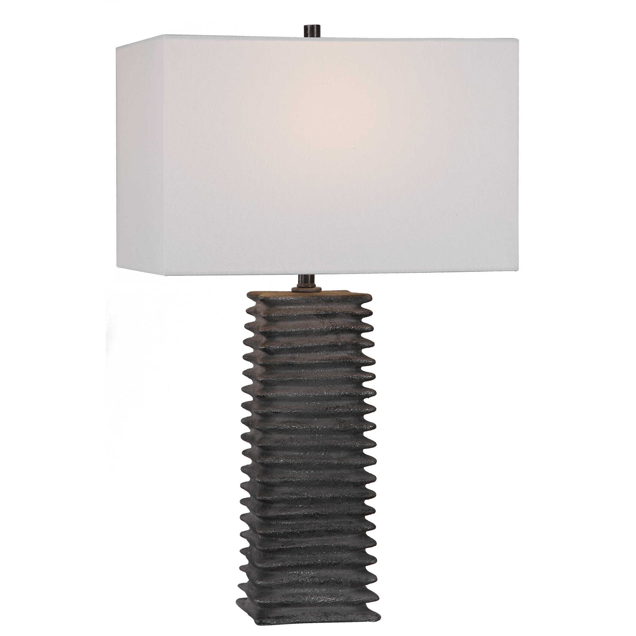 Sanderson - Metallic Table Lamp - Charcoal - Image 1