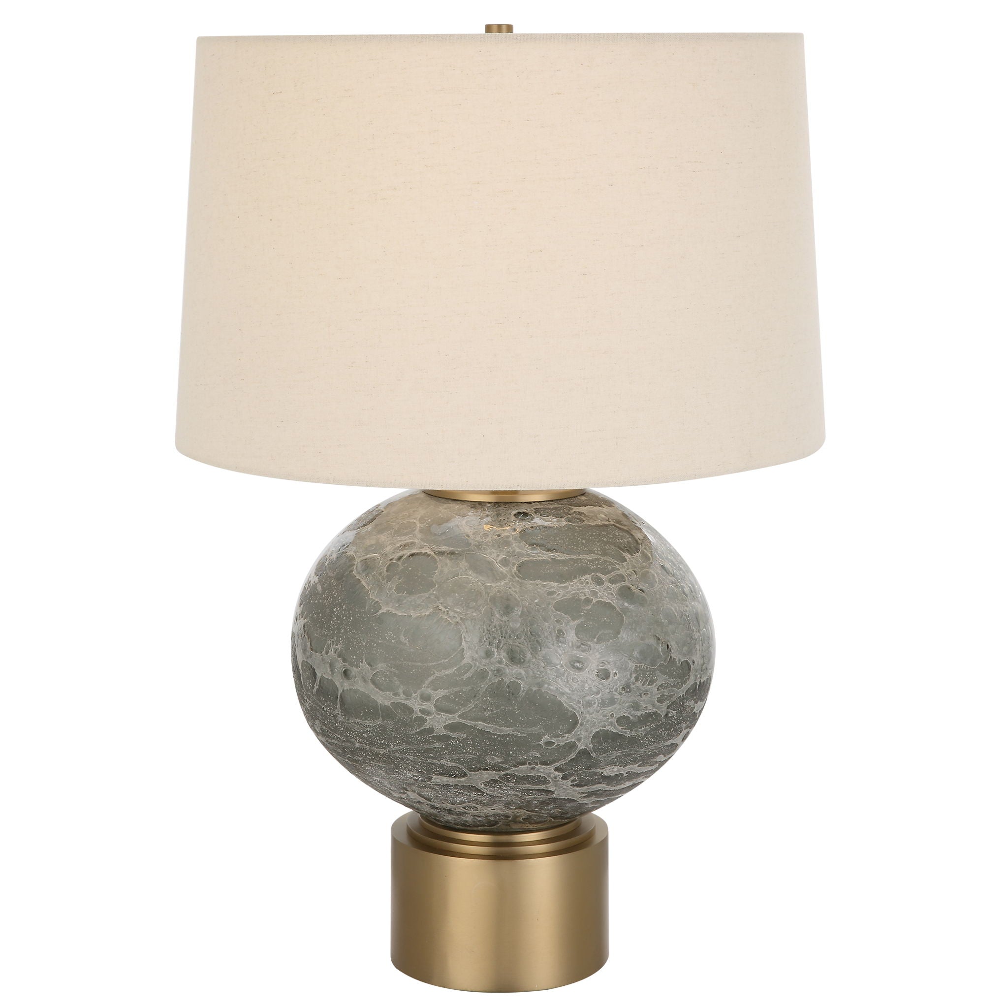 Lunia - Gray Glass Table Lamp - Image 1