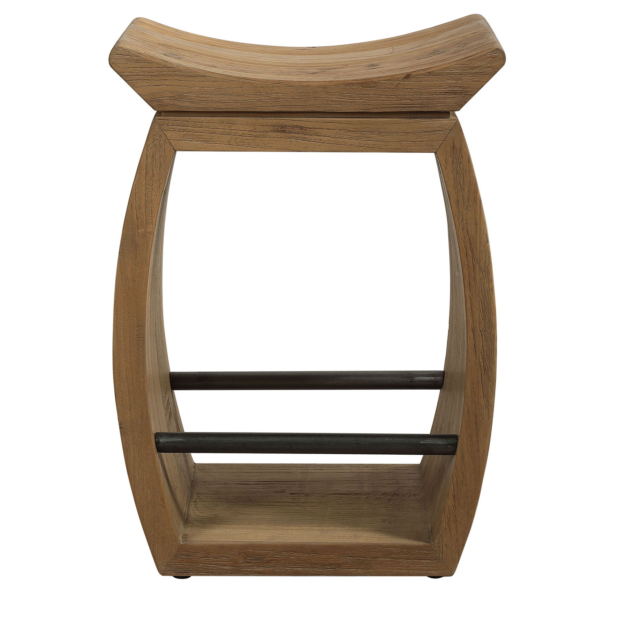 Connor – Modern Wood Counter Stool – Light Brown