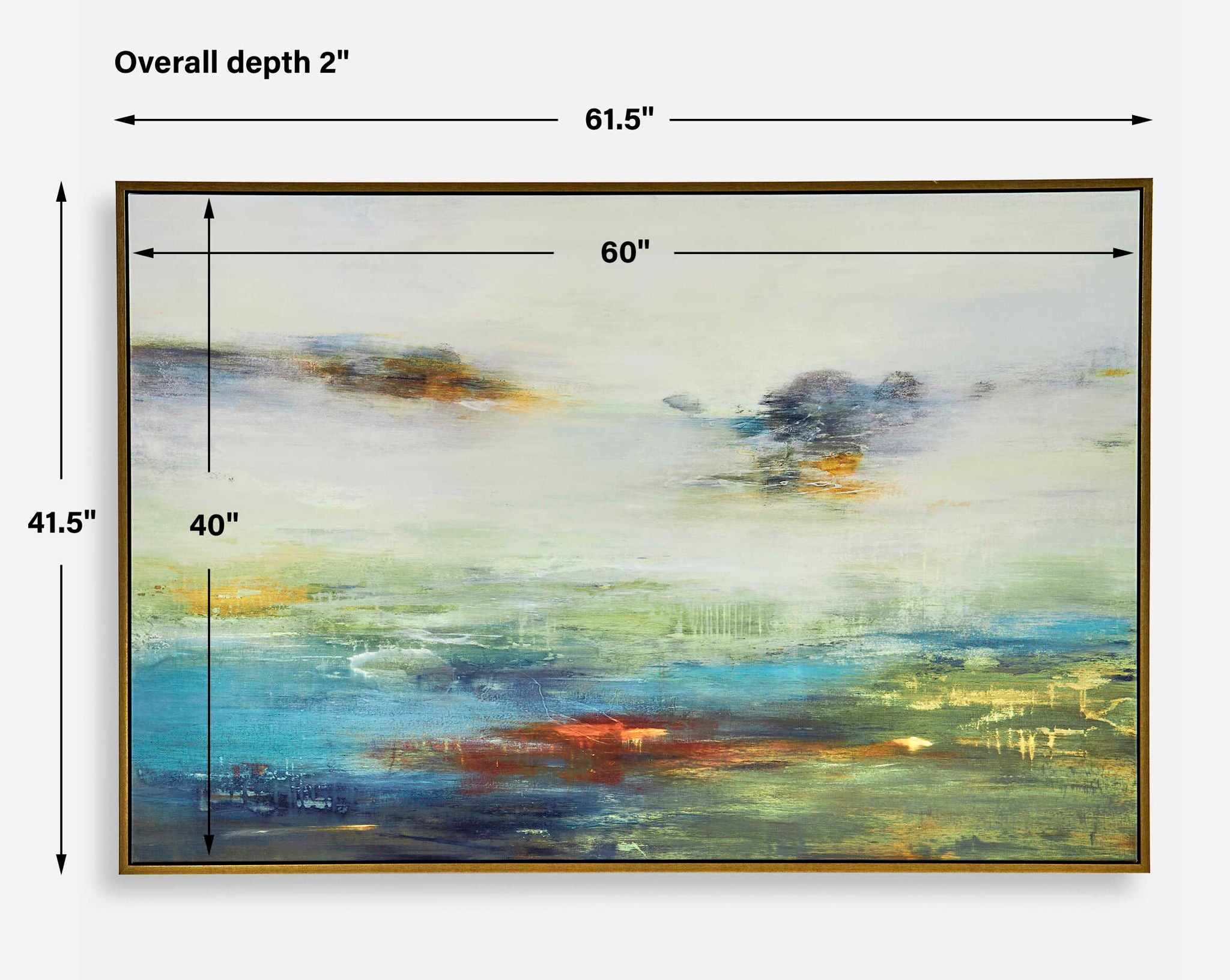 Textured - Land Framed Landscape Art - Gray - Image 3