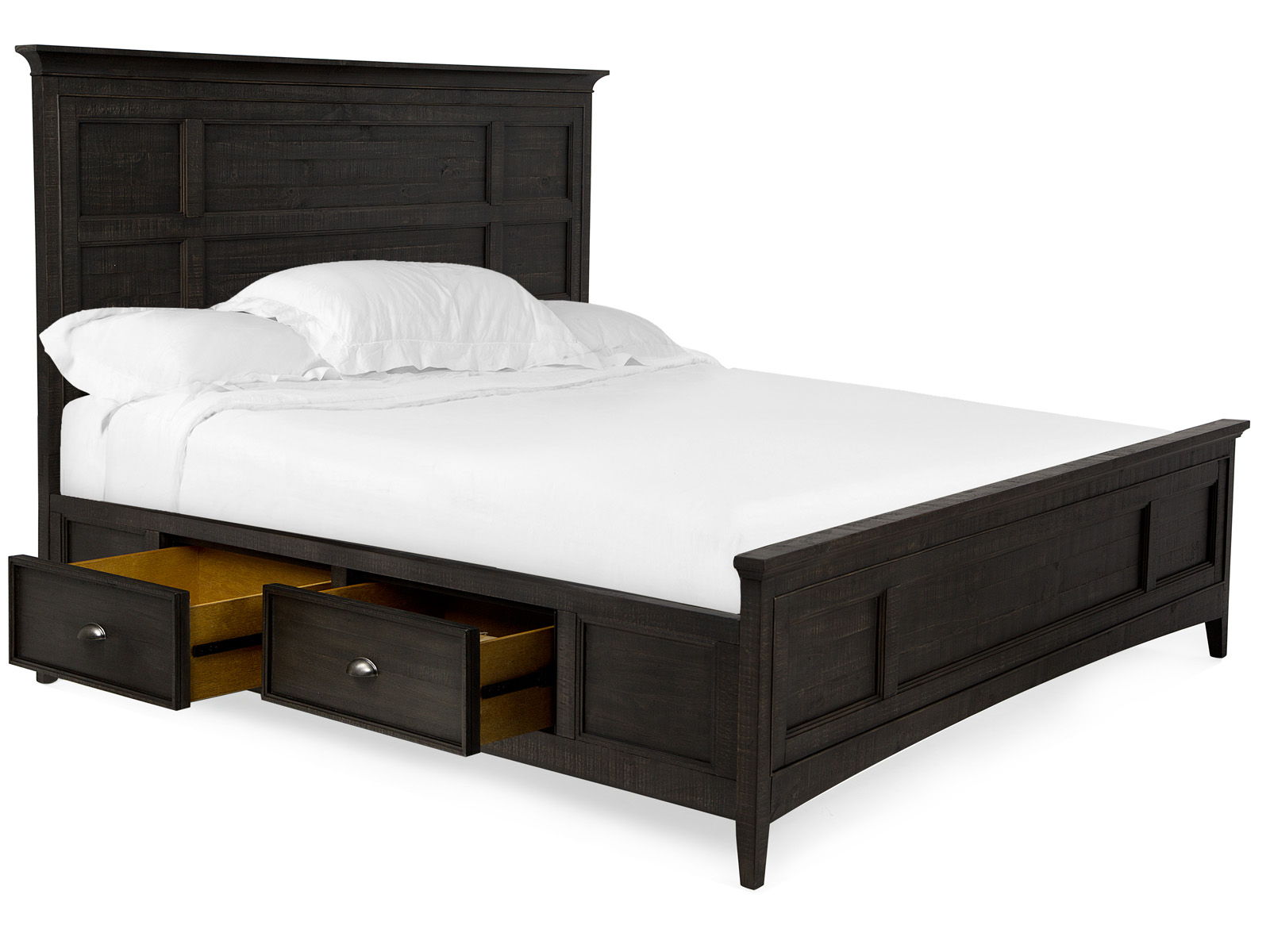 Westley Falls - Complete Panel Bed With Storage Rails - Image 3