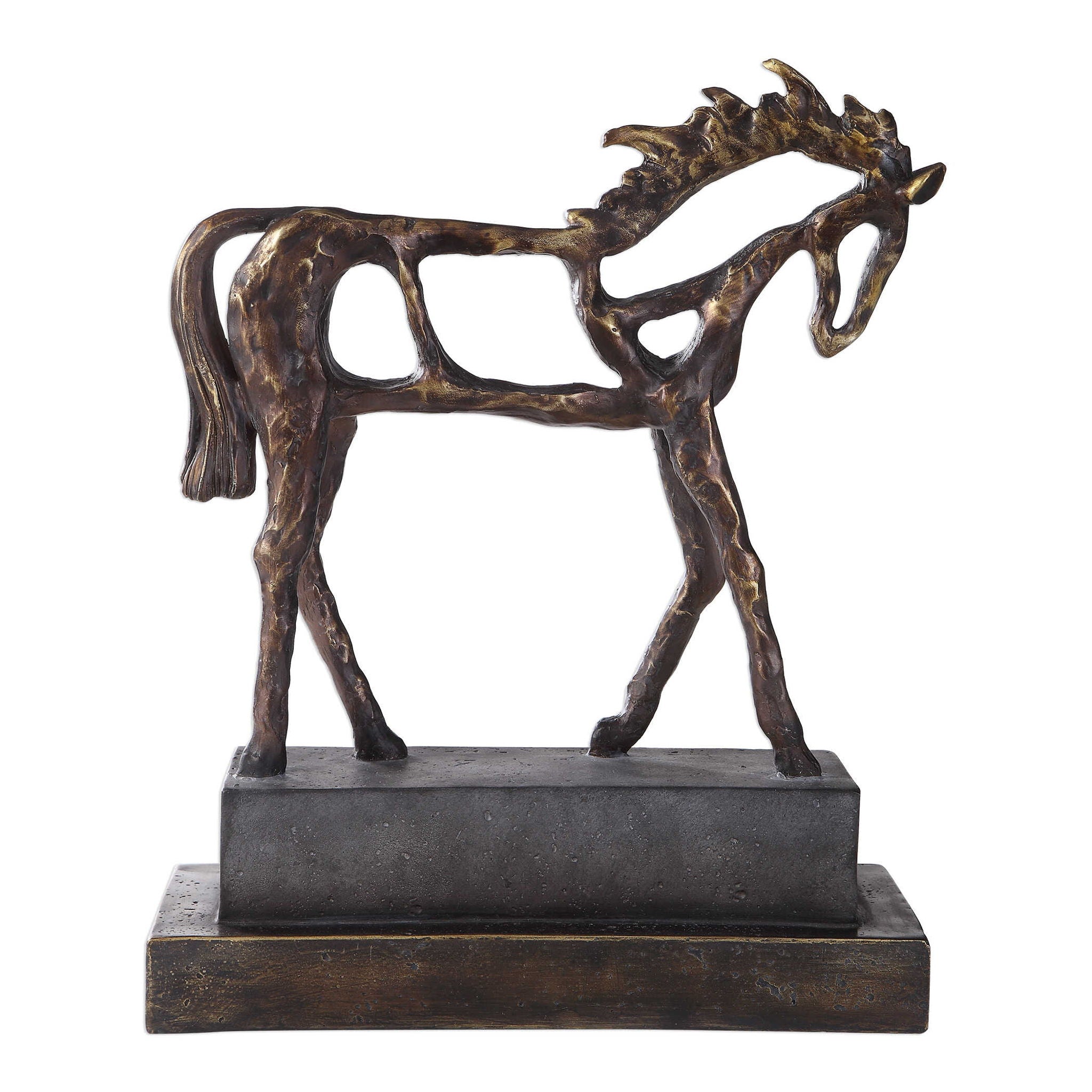 Titan Horse - Sculpture - Dark Brown - Image 1