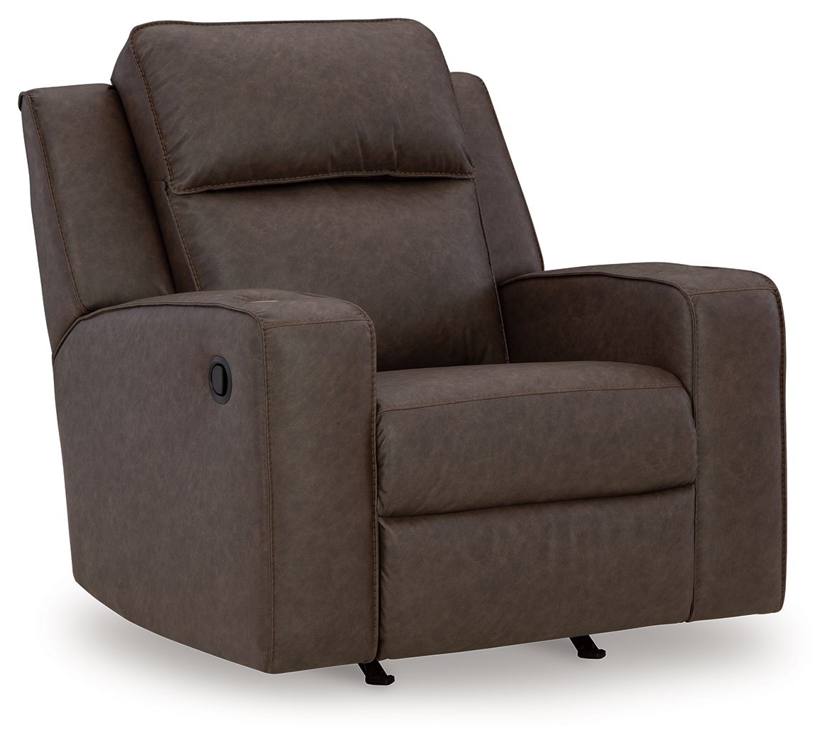 Lavenhorne – Rocker Recliner – Faux Leather – Granite