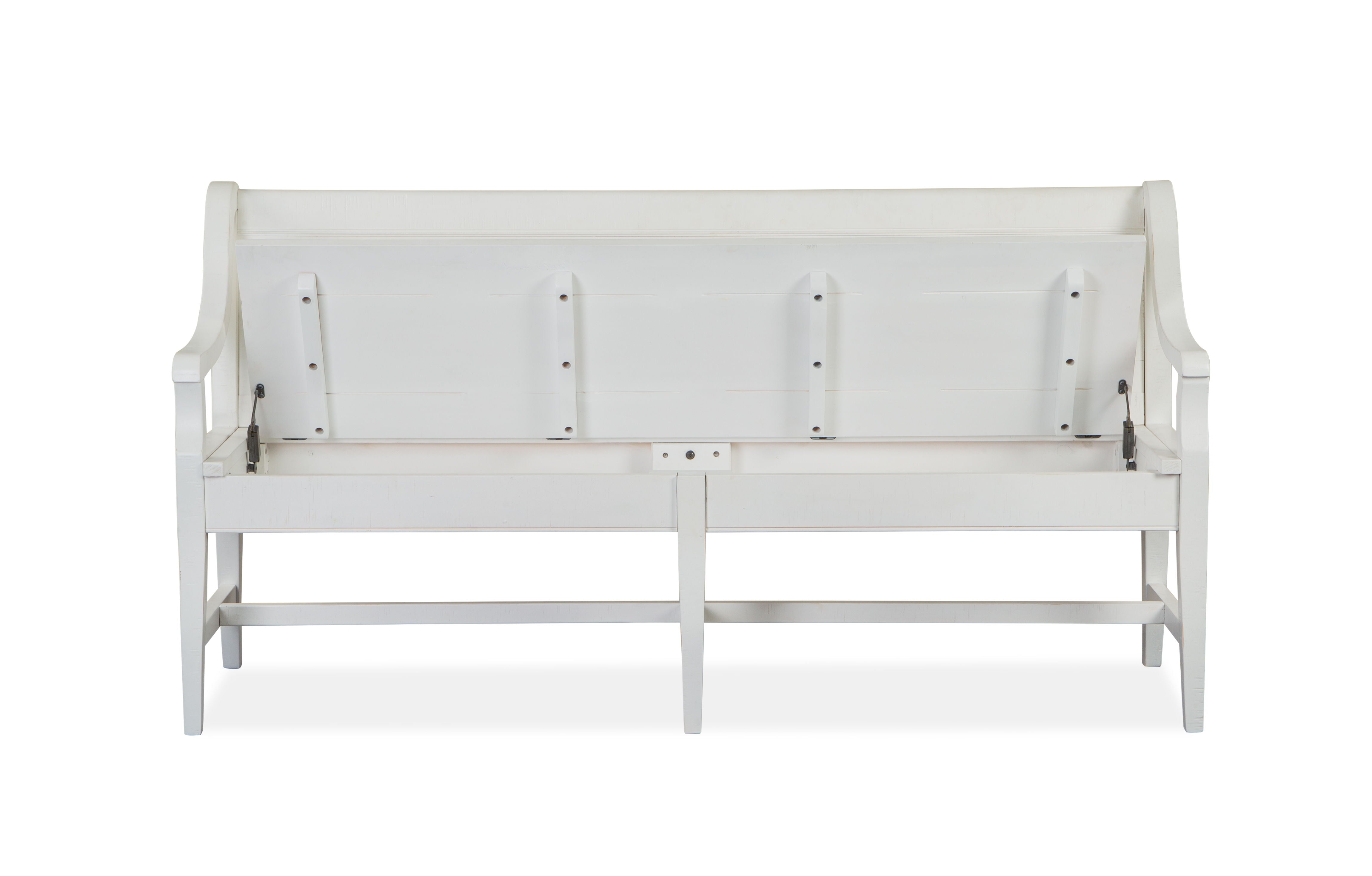 Heron Cove - Bench With Back - Chalk White - Image 3