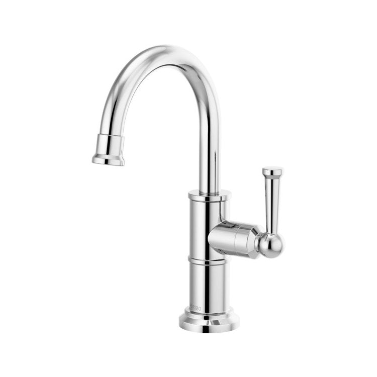 Beverage Faucet Artesso Cold Water 1 Lever ADA Polished Chrome Arc 360 DEG Swivel 1 Hole 1.5 Gallons per Minute
