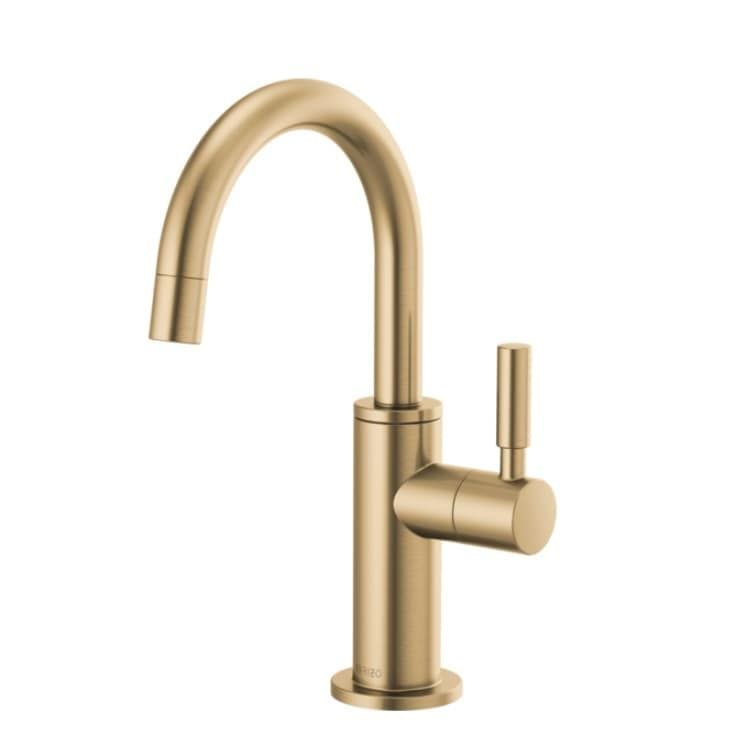 Beverage Faucet Solna Cold Water 1 Lever ADA Brilliance Luxe Gold Arc 360 DEG Swivel 1 Hole 1.5 Gallons per Minute - Image 1