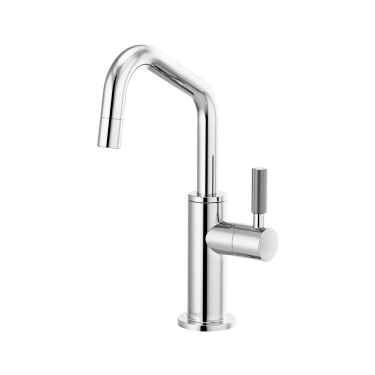 Beverage Faucet Litze Cold Water 1 Knurled Lever ADA Chrome Angled 360 DEG Swivel 1 Hole 1.5 Gallons per Minute - Image 1
