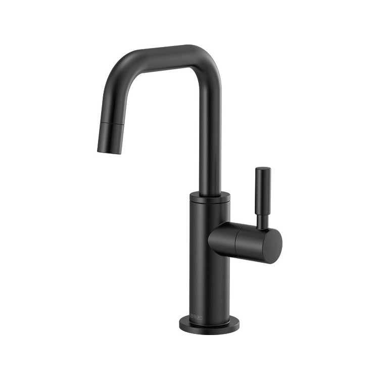 Beverage Faucet Solna Cold Water 1 Lever ADA Matte Black Square 360 DEG Swivel 1 Hole 1.5 Gallons per Minute - Image 1