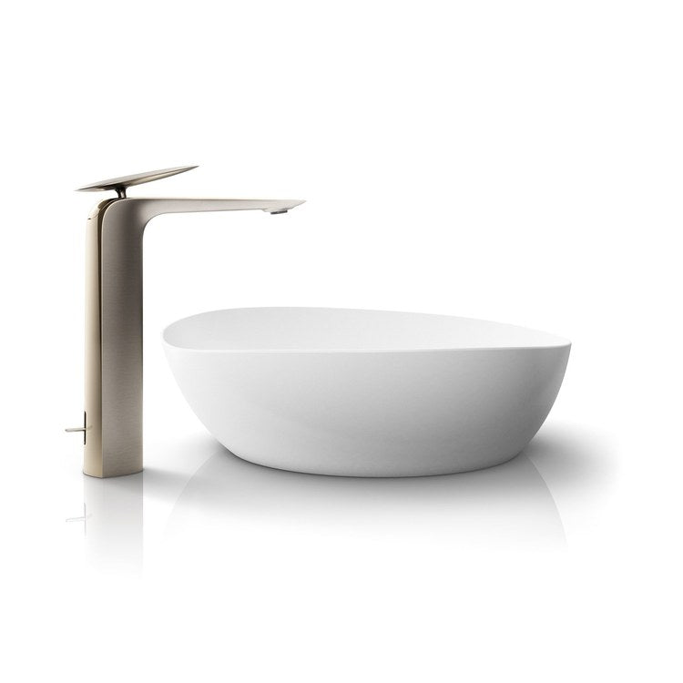 Lavatory Faucet ZA Deck Mount 1 Lever ADA WaterSense Polished Nickel/Brushed Nickel 1.2 Gallons per Minute - Image 1