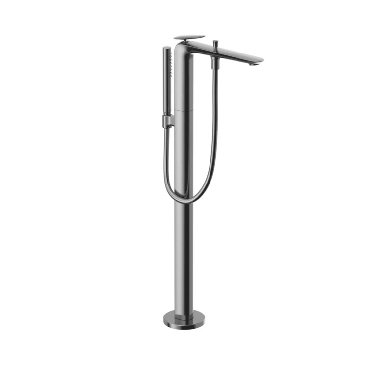 Tub Filler Trim ZA Freestanding with Handshower 1 Lever Polished Chrome - Image 1