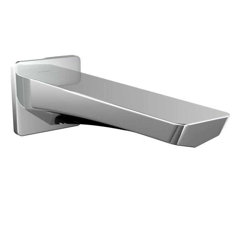 Tub Spout GE Laminar Flow Non-Diverter Polished Chrome 8-1/16 Inch Brass 1/2 Inch NPT - Image 1