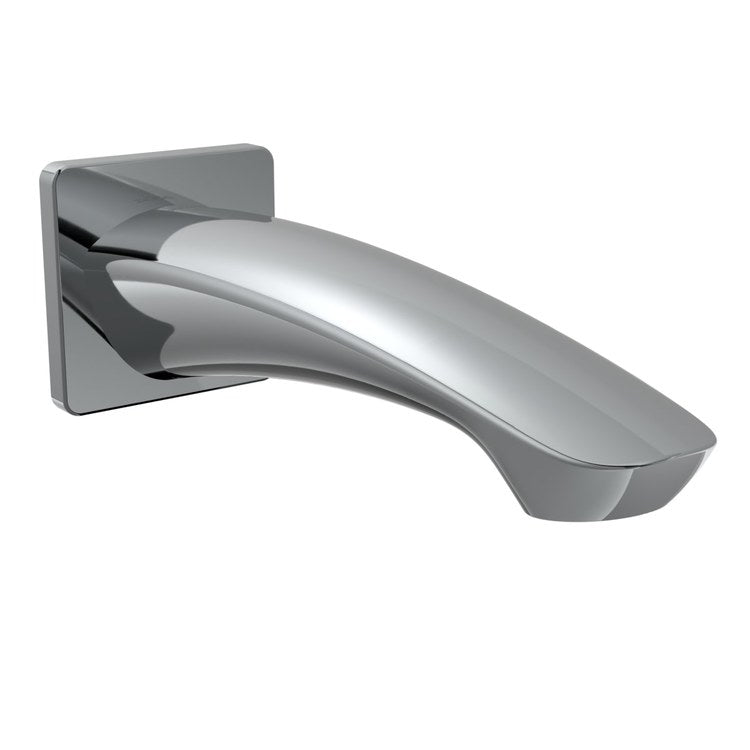 Tub Spout GM Laminar Flow Non-Diverter Polished Chrome 7-11/16 Inch Brass 1/2 Inch NPT - Image 1