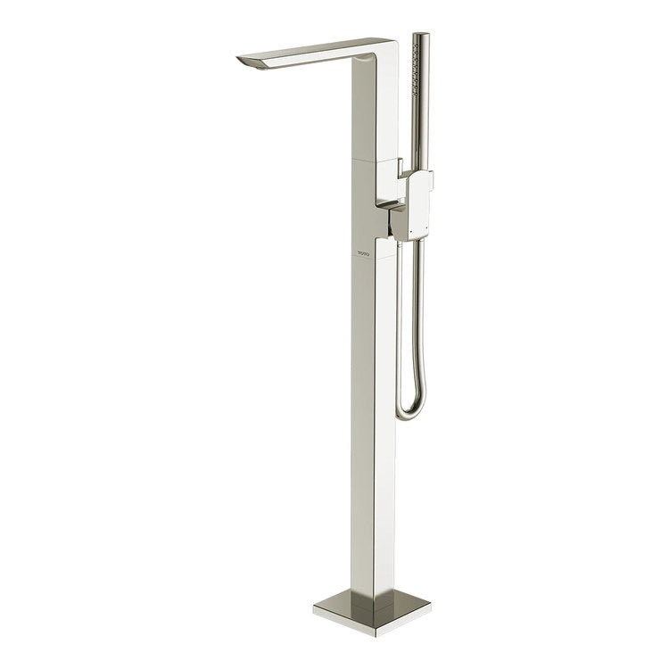 Tub Filler Trim GR Freestanding with Handshower 1 Lever Polished Nickel - Image 1