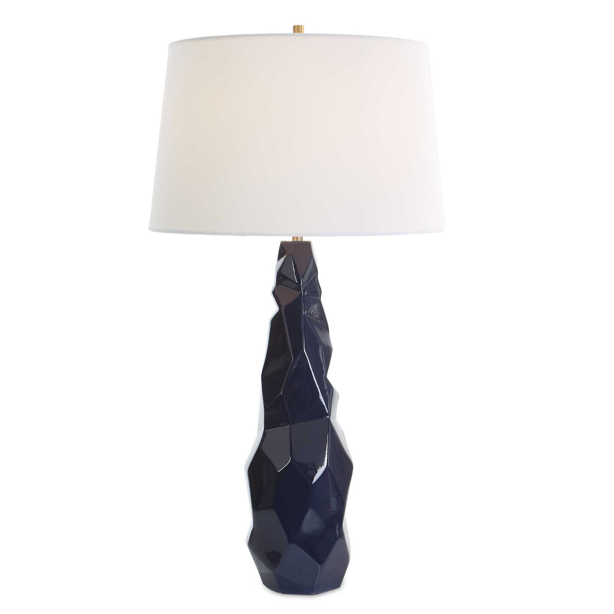 Kavos - Geometric Blue Table Lamp - Image 1