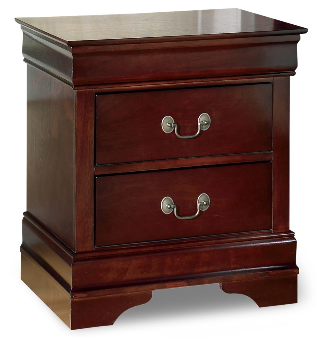 Alisdair – Two Drawer Night Stand – Reddish Brown