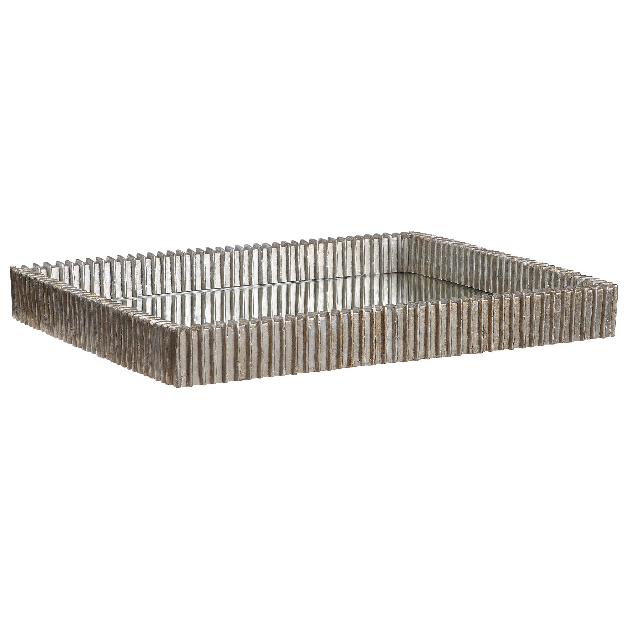 Talmage – Mirrored Tray – Silver