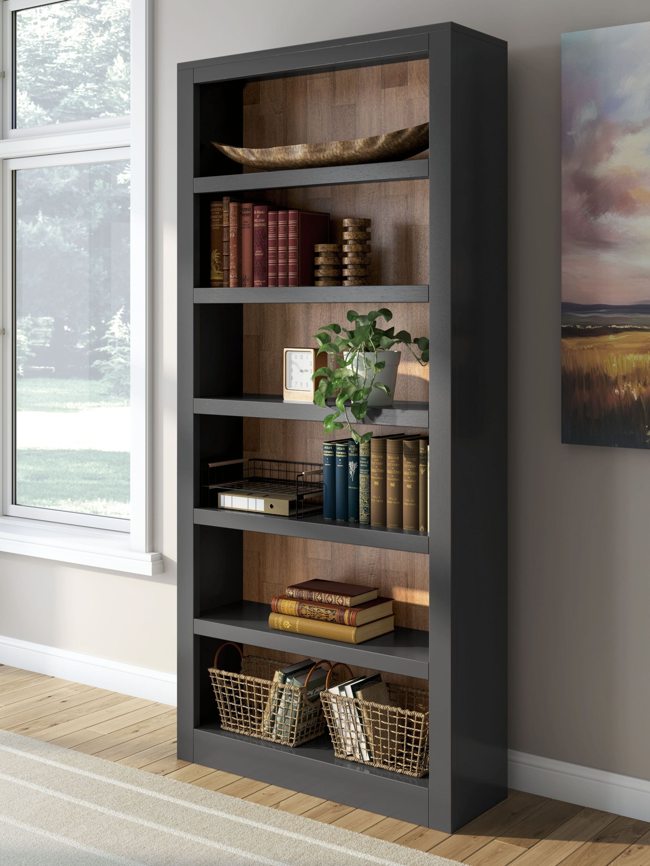 Wildenauer - Bookcase - Brown / Black - Image 3