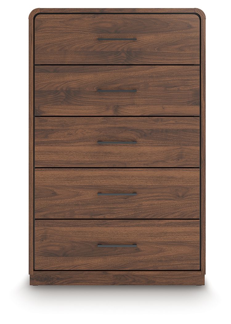 Fortlorn – Five Drawer Chest – Walnut Brown