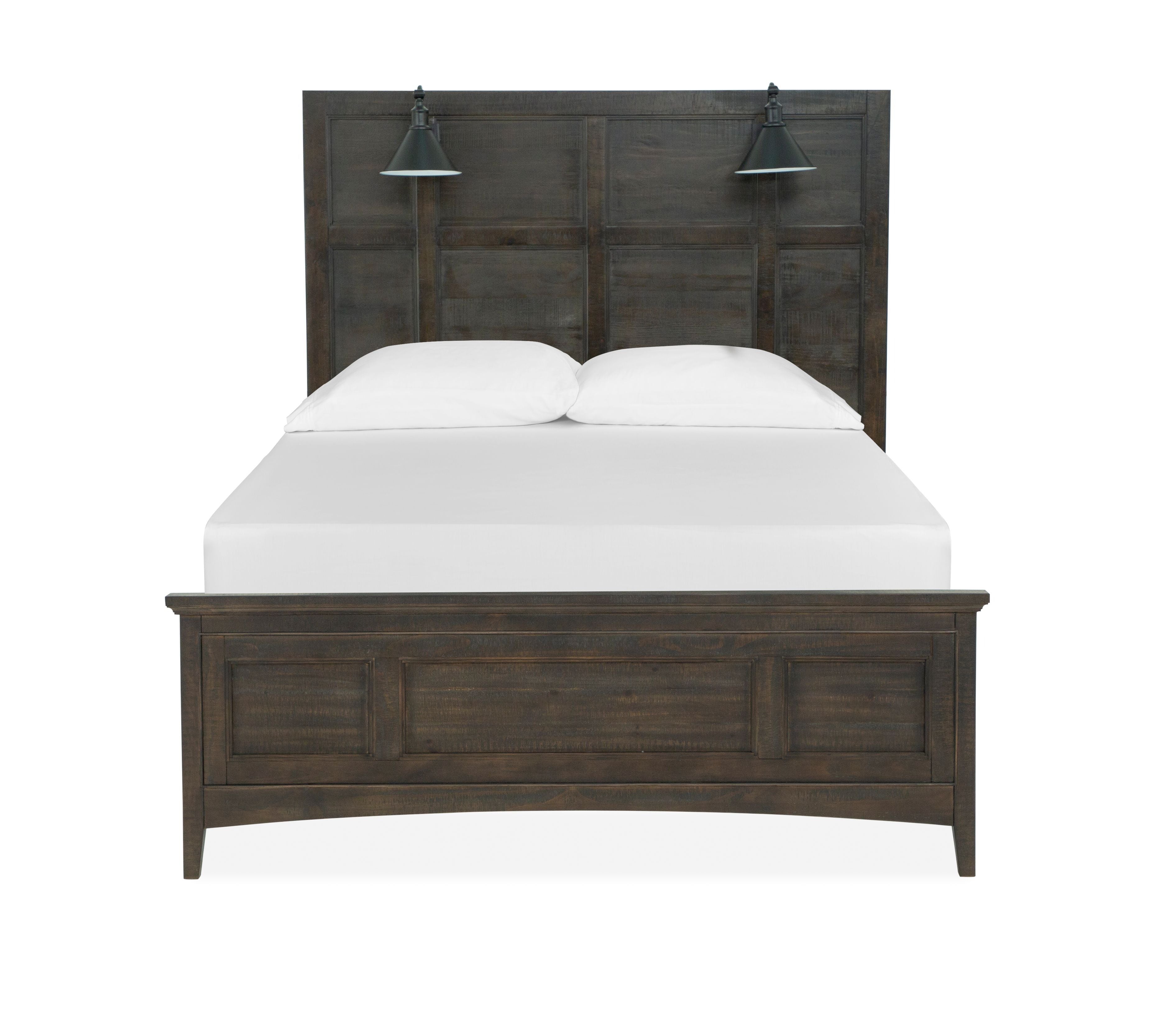 Westley Falls - Complete Lamp Panel Bed With Regular Rails - Image 1