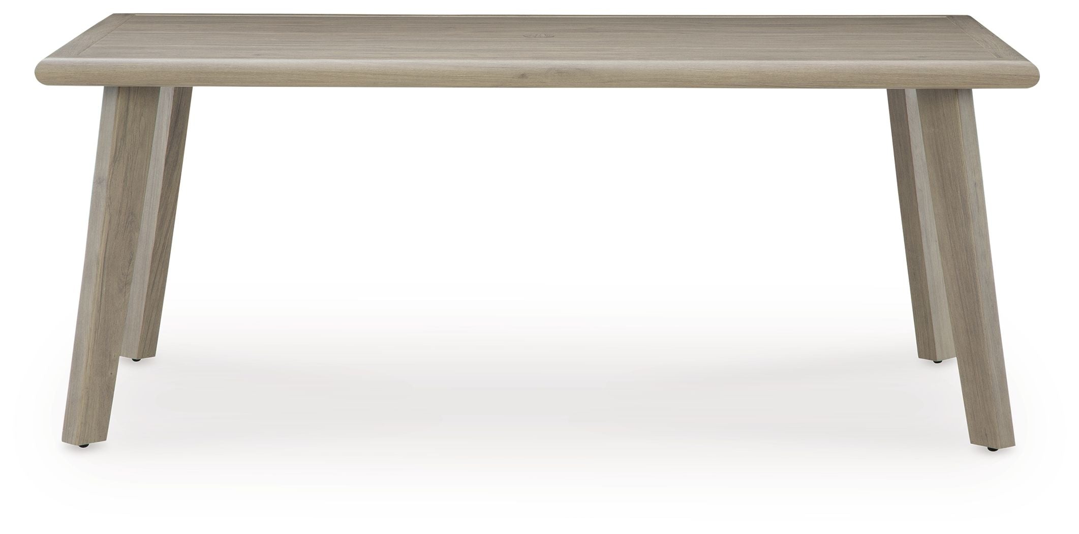 Cliff Trails - Rectangle Dining Table With Umbrella Option - Beige - Image 3