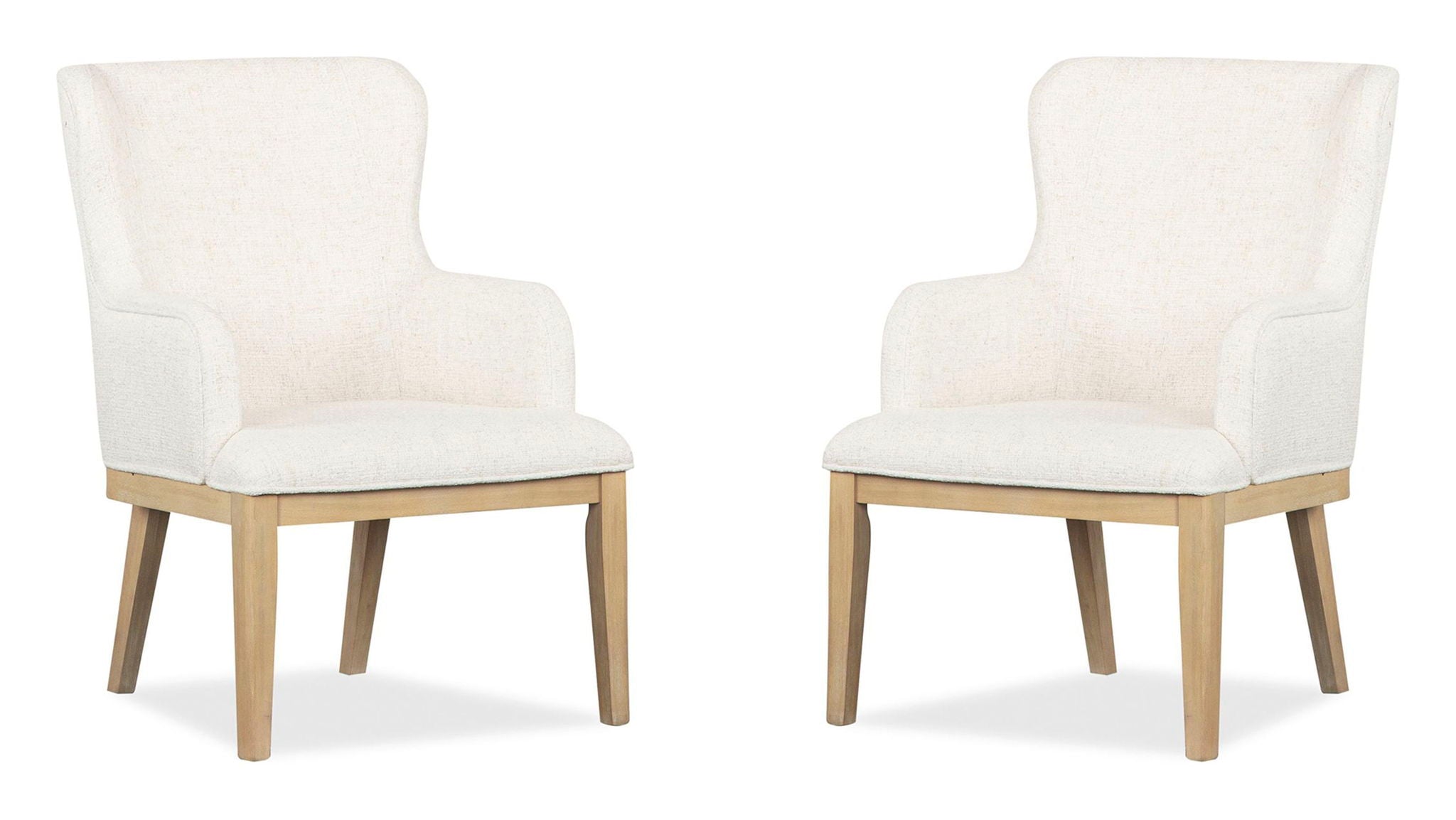 Somerset - Dining Arm Chair With Upholstered Seat & Back (Set of 2) - Butternut and Omari Natural - Image 1