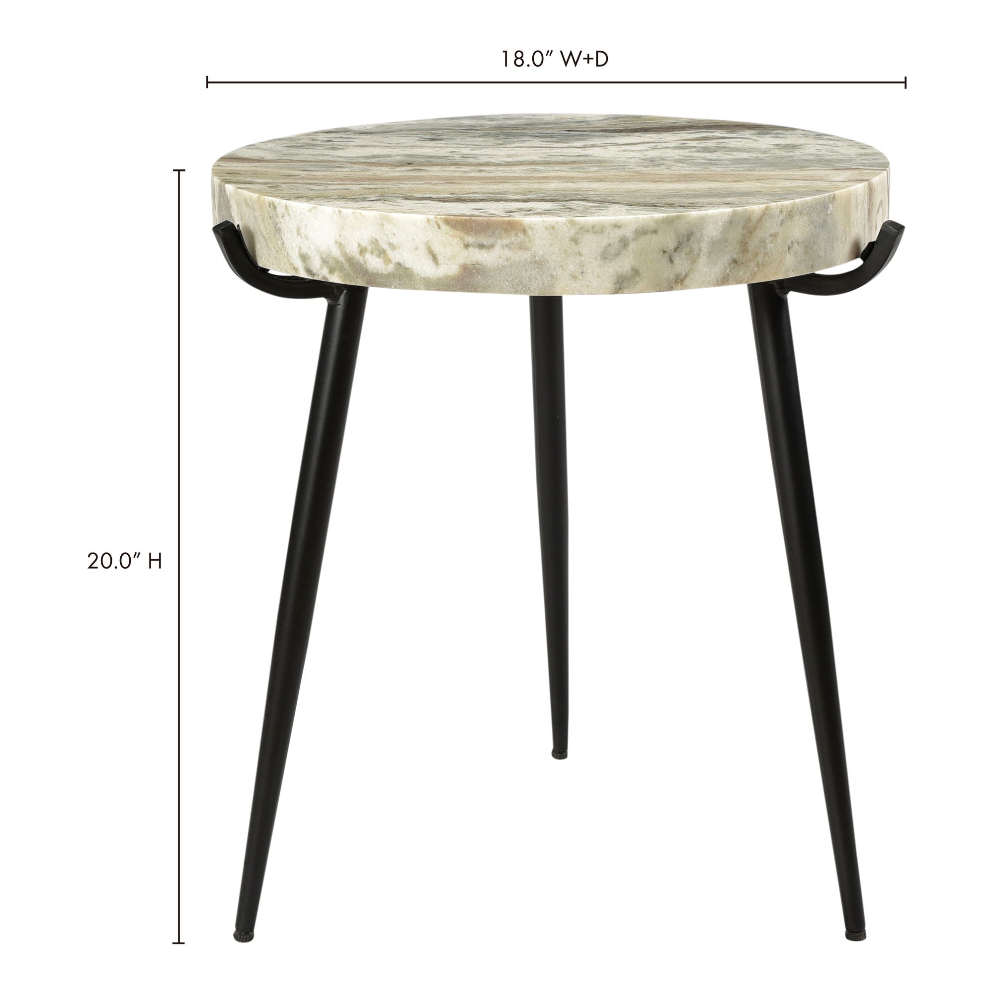 Brinley - Marble Accent Table - Beige - Image 3