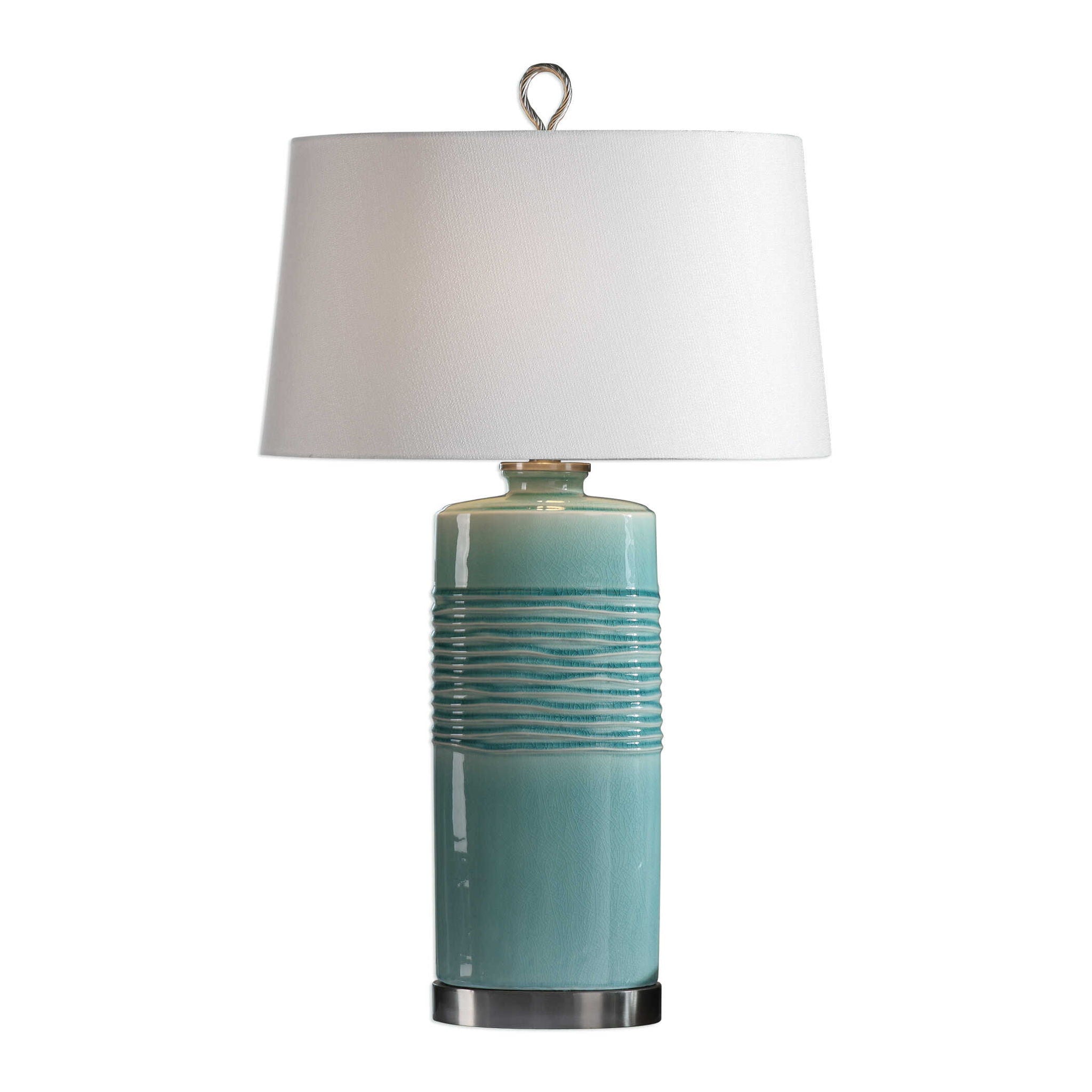 Rila - Table Lamp - Distressed Teal - Image 1