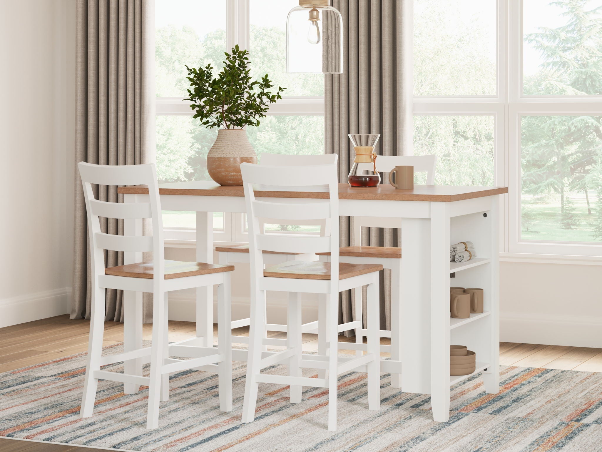 Gesthaven - Rectangular Dining Room Counter Set - Image 3