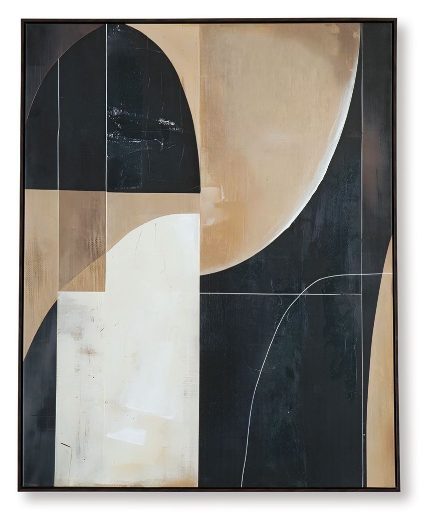 Ewanford – Wall Art – Black / Brown / Tan