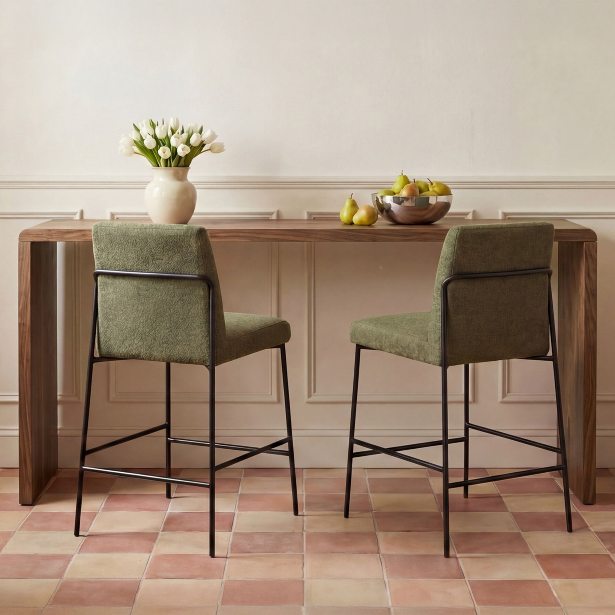 Carrie - Counter Table - Walnut / Brown - Image 1