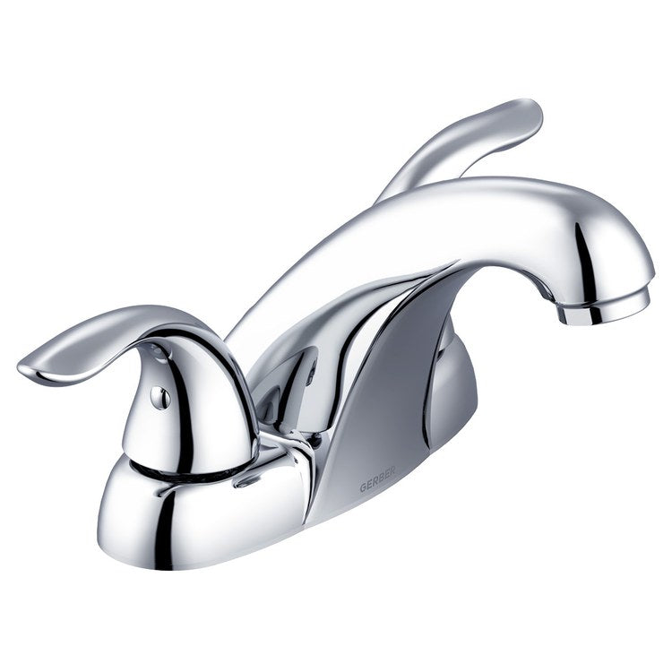 Lavatory Faucet Viper Centerset 4 Inch Spread 2 Lever ADA Chrome 1.2 Gallons per Minute Metal Touch Down - Image 2