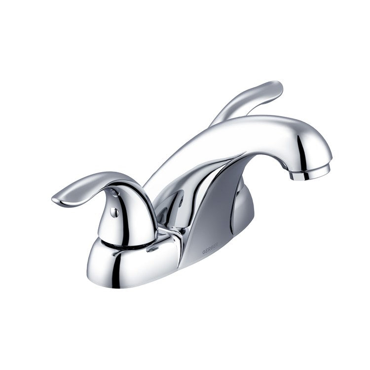 Lavatory Faucet Viper Centerset 4 Inch Spread 2 Lever ADA Chrome 1.2 Gallons per Minute Metal Touch Down